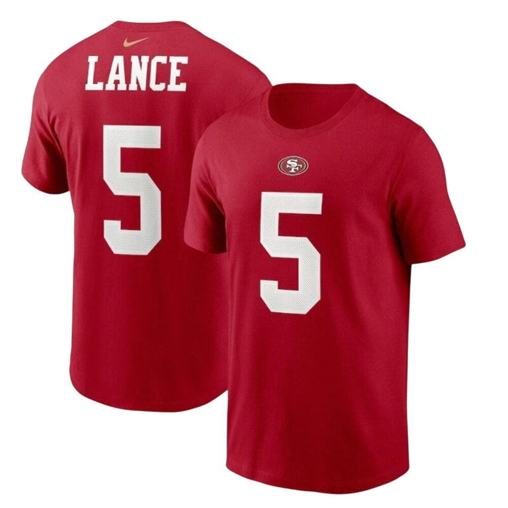 Nike Trey Lance Scarlet San Francisco 49ers Size Small